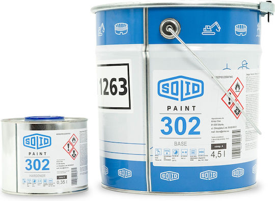 Solidpaint 302 Vopsea Anticorozivă Pentru Acoperiș Metalic Fier 4.85 L Ral 9003