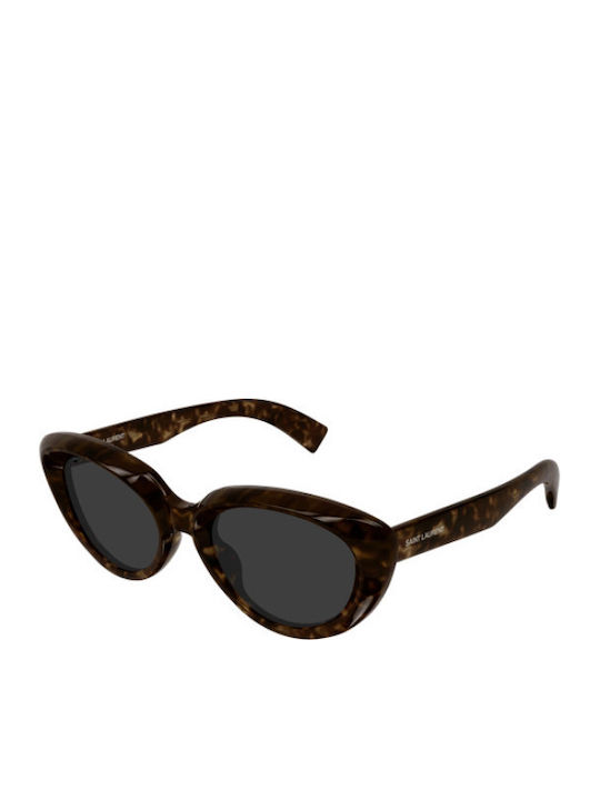 Ysl Unisex Sonnenbrillen mit Grau Horn umrandet...