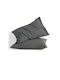 Kotonia Home Set Pillowcases with Envelope Cover Anthracite Gray 70x70cm