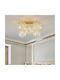 Alista Home Plafonieră de Tavan 45cm Aurie cu Soclu E14 cu Cristale