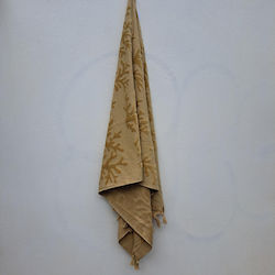 Noidinotte Cotton Beige Beach Towel with Fringe...