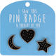 Gama Brands Σετ Καρφίτσες Moon Star & Heart 3τμχ 14444853