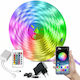 Wasserdichte Smart LED-Streifen RGB Licht 5m Typ SMD2835 mit Stromversorgung und Fernbedienung