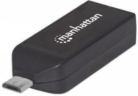 Otg Кард Рийдър Micro Usb 2.0 Хъб Manhattan Mht406222