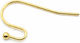 Gold Steel Earring Hook 20mm 10pcs 6-67