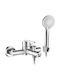 Rea Ontario Mixing Bathtub Faucet Complete Set Silver