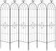Set 6 X Araci De Grădină Din Metal 180 X 52,5 Cm Oțel Negru