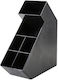 Raki Tiered Bar Organizer 6 Compartments Napkins 16x37x42cm Black