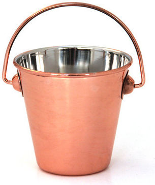 Culinaro Mini Serving Bucket 10cm Stainless Steel Copper Coating