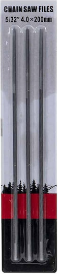 Set 3 Chainsaw Files 5/32" 4x200mm Z-tools Zts 8153