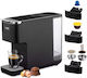 Raven Coffee Machine Eek001c Black 3 Coffee Adapters