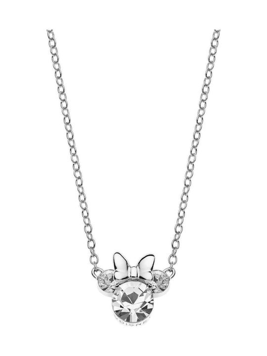 Disney Necklace Made of Silver with Zircon