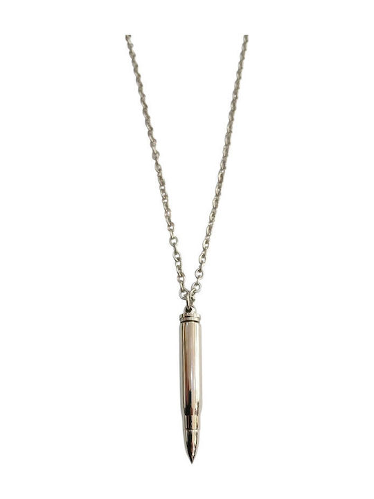 Kalliopi Silver Necklace Made Of Steel