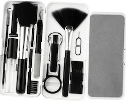 18 In 1 Multifunctional Kit Cleaning Electronic Products Zola Storage Case 12.5x5x2.5 Cm Black Grey