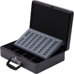Cash Box Coins Banknotes Relaxdays 10 X 37 X 28 Cm Gray Cash Box Coins Banknotes Relaxdays 10 X 37 X 28 Cm Gray