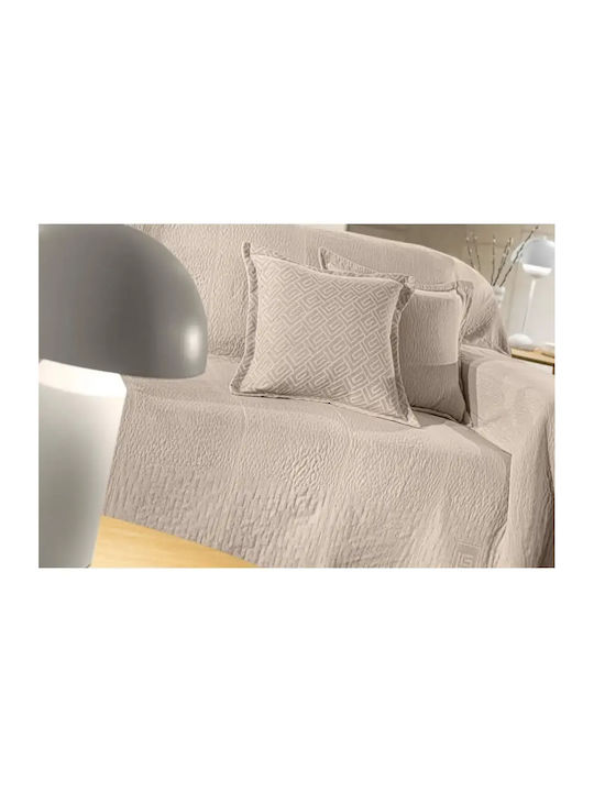 Guy Laroche Soho Zweisitzer-Sofa Überwurf Chenille 180x250cm Natürliche Herstellerfarbe