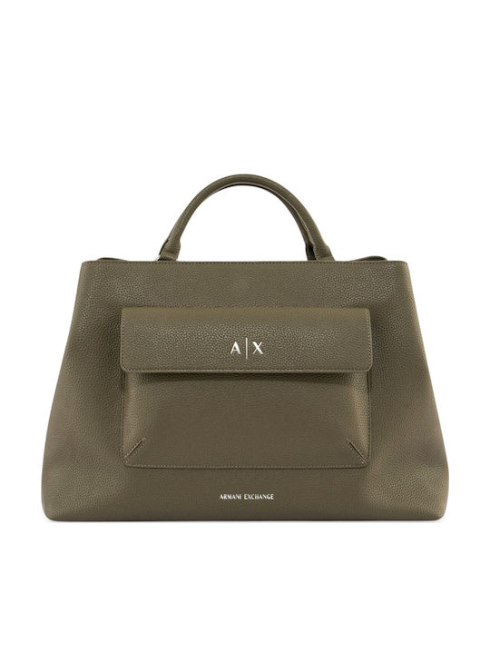 Armani Exchange Damentasche Tote Handtasche Khaki Armani Exchange Damentasche Tote Handtasche Khaki