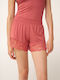 Vamp Sommer Damen Schlafanzug Shorts Pink Cedar
