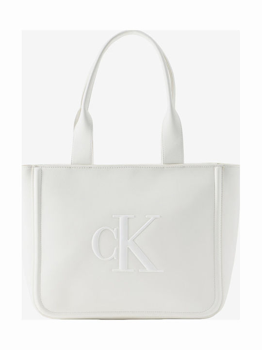 Calvin Klein Monogram Women's Tote Bag Made of Artificial Leather