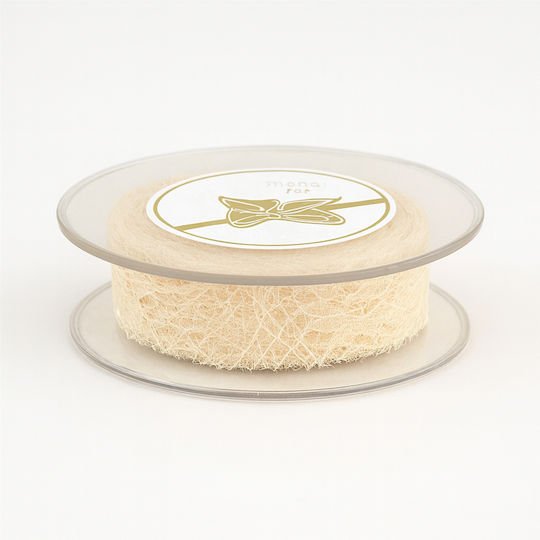 Satinband Spitze 6,7cm Beige 9m