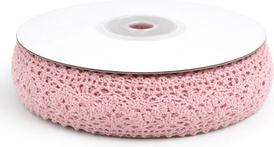 Spitze Band 0,9cm Rosa 9m