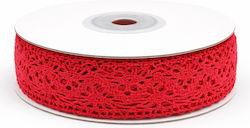 Candy Shop Spitze Band 3,8cm Rot 9m