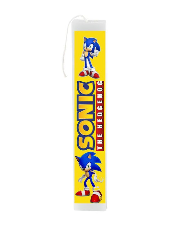 Πασχαλινή Λαμπάδα Sonic the Hedgehog Χειροποίητη