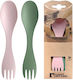 Light My Fire Spork Little 2-pack Sand Green Du...