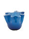 EDG Decorative Glass Blue Vase 18xH21cm