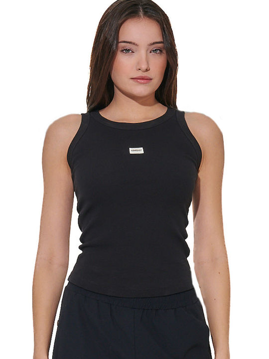 Body Action Women's Cotton Sleeveless Top Black