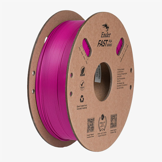 Creality3D PLA 3D Printer Filament 1.75mm Purple 1kg 3301010444 1τμχ (Spool)