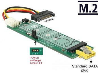 DeLock To M.2 Key B Slot Converter Black 63917