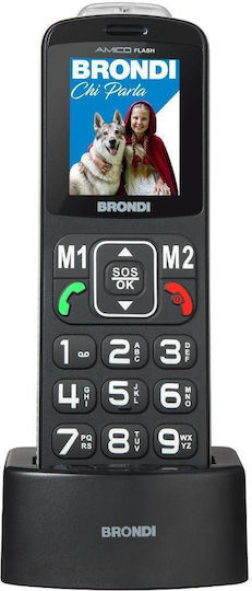 Brondi Amico Flash Dual SIM Telefon Mobil cu Butoane Negru