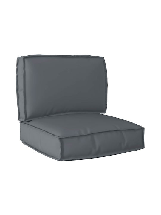 vidaXL Palette Bench Cushion Anthracite 2pcs 60x60cm