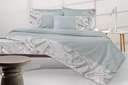 Guy Laroche Passport Super-Double Bed Sheets Set With Fitted Sheet 170x200+32cm 4 Pieces