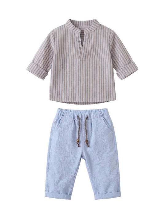 Kids Set with Pants Summer 2 Pieces Light Blue 100000AG1000450