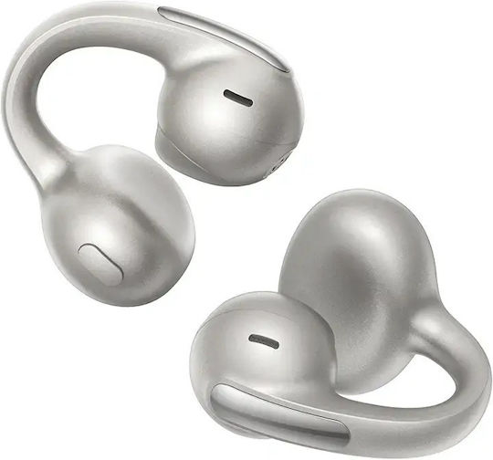 Baseus Bowie MC1 Pro Open Ear Bluetooth Handsfree Headphones with Sweat Resistance and Charging Case Silver