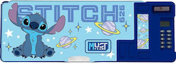 Must Team Magnetic Cylinder Pencil Case with Calculator Blue