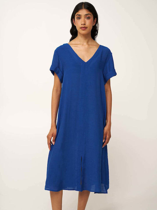 Sommer Wickel Damenkleid mit Tränen Blau Quartz