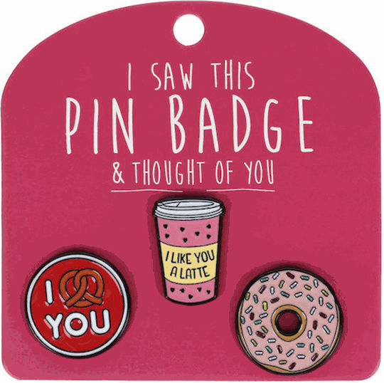 Gama Brands Σετ Καρφίτσες I Like You A Latte 3τμχ 14444795