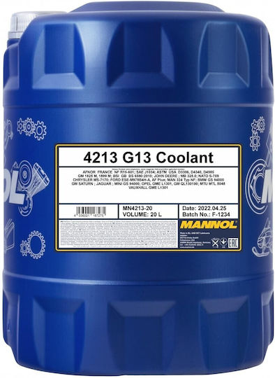 Mannol Car Engine Coolant Paraflu Radiator G13 Green Colour 20lt MN4213-20