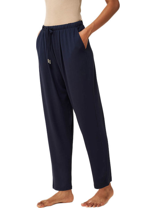 Vamp Women's Fabric Trousers with Rubber Band i...