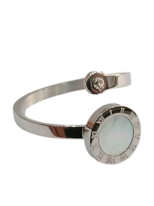 Kalliopi Silver Damentagerring aus Stahl