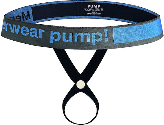 Pump Addicted Men's Underwear Jockstrap Blue