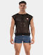 Barcode Berlin Sexy Men's Black Top