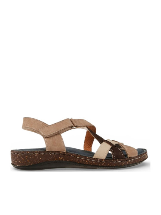 Sandale Casual Damă Din Piele Maro