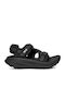Women's Sporty Black Sandals