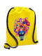 Koupakoupa Kpop Demon Hunters Huntrix Kids Backpack Yellow 48x40cm KP 33254 Gym Bag BB Yellow