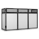Vonyx Dba200 Foldable Dj Booth System Pro Large Dj Table 2x Lycra Τσάντα Μεταφοράς 180.098
