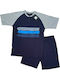Enrico Coveri Summer Men's Pyjama Top Blue-navy